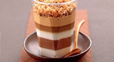 Sweet recipe: Chocolate panna cotta with coconut crumble