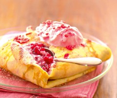 Quick recipe: Raspberry mousee crêpes