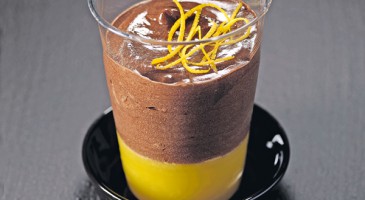 Dessert recipe: Chocolate mousse with orange jelly