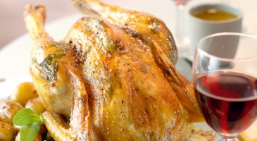 Gourmet recipe: Roasted chicken with sage butter