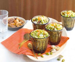 Easy recipe: Tabbouleh with herbs, dried fruits and pistachios