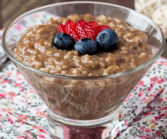 Easy dessert recipe: Chocolate rice pudding