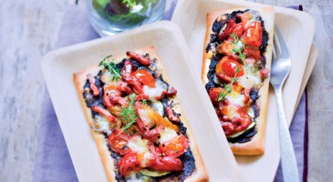 Pizza recipe: Bacon and summer vegetable pizza