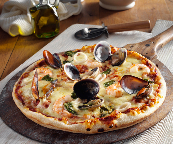 Easy pizza Seafood pizza