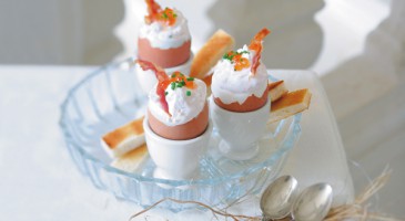 Quick recipe: Soft-boiled egg with bacon chantilly