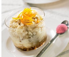 Dessert recipe: Rice pudding with coconut milk and orange zest