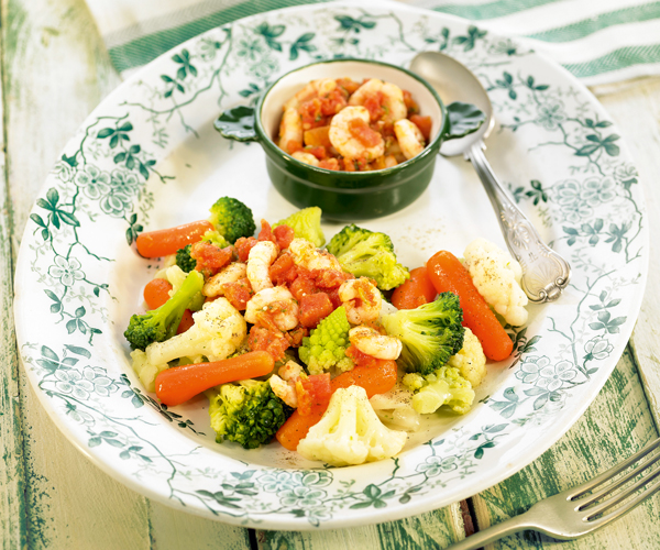 Easy recipe: Steamed baby vegetables