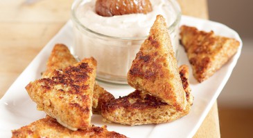 Gourmet recipe: French toast with chestnut mousse