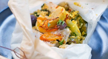 Gourmet recipe: Moroccan chicken en papillote