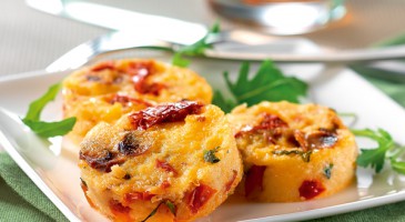 Easy recipe: Sun dried tomato and basil polenta