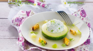 Easyr ecipe: Zucchini with fresh goat cheese