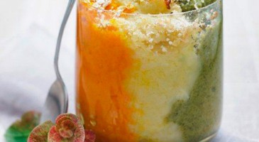 Trio of mashed vegetables