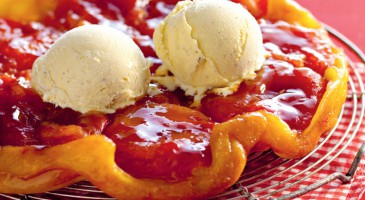 Gourmet recipe: Tomato tart with vanilla ice cream