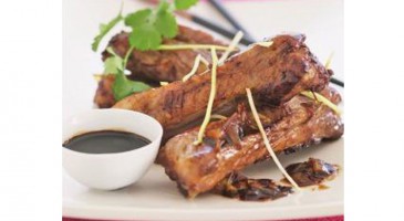 Gourmet recipe: Pork ribs caramelized with fresh ginger
