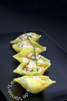 Pasta recipe: Conchiglionis stuffed with smoked salmon, zucchini and ricotta