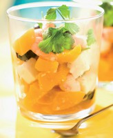 Easy recipe: Mango and shrimp verrines