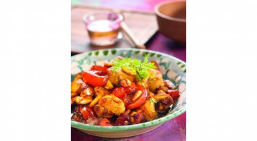 Gourmet recipe: Honey chicken with almonds