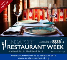 Singapore Restaurant Week 2015: What to expect?