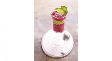Gourmet recipe: Mashed beetroot and avocado with tahini