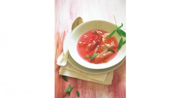 Gourmet dessert recipe: Rhubarb soup with verbena