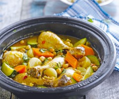 Oriental recipe: Chicken tajine with vegetables