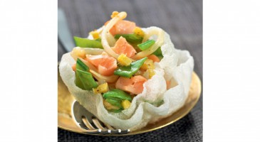 Easy recipe: Rice paper with salmon