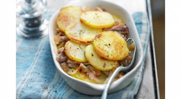 Gourmet recipe: Potato and chicken gratin