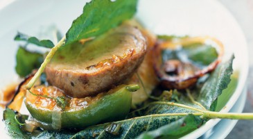 Meat recipe: Veal medallions with oven roasted figs