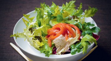 Salad recipe: Warm vegetable salad with stingray