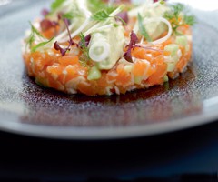 Starter recipe: Salmon tartare with green apple