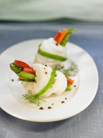 Fish recipe: Vegetable wrapped in sole fish
