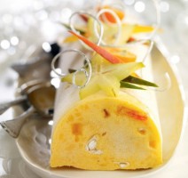 Festive dessert recipe: Frozen mango logcake