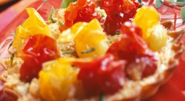 Gourmet recipe: Tartlets with cherry tomatoes
